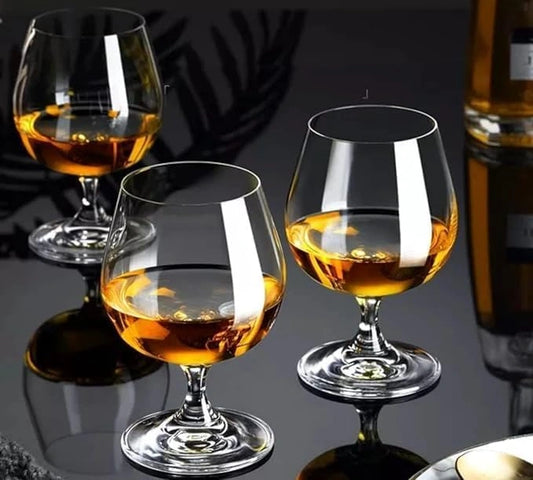Luxury Brandy Snifter Glass | Crystal-Clear Cognac & Whiskey Glasses - 300Ml