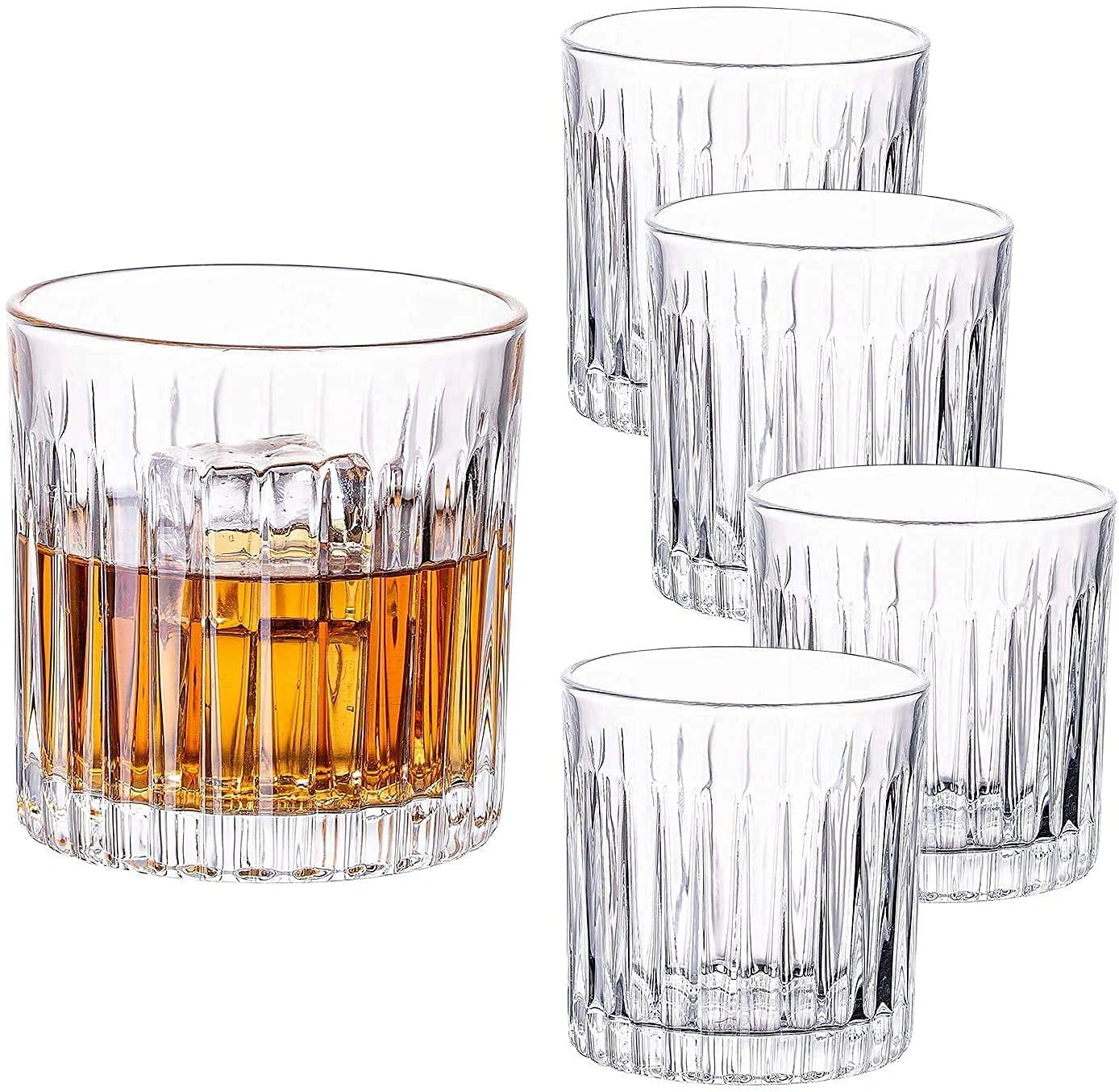 Luxury Crystal Whiskey Glasses - Set of 6