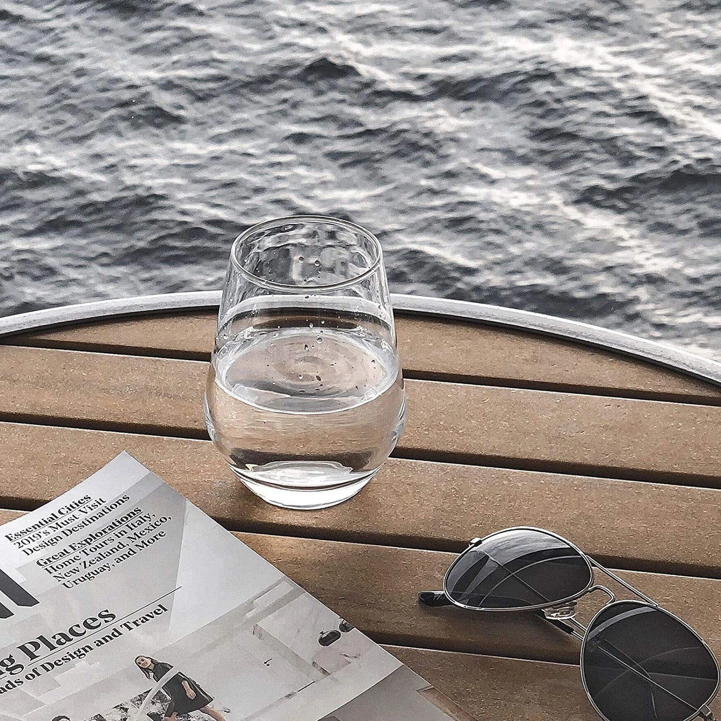 Stemless Whiskey Tumbler Glasses - Set of 6
