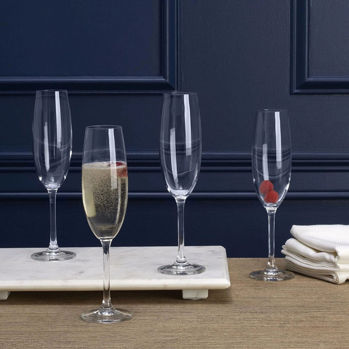 Elegant & Premium Champagne Flute Glasses - 250Ml