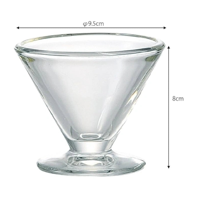Stemmed Glass Dessert Bowl - Perfect for Sundaes & Splits