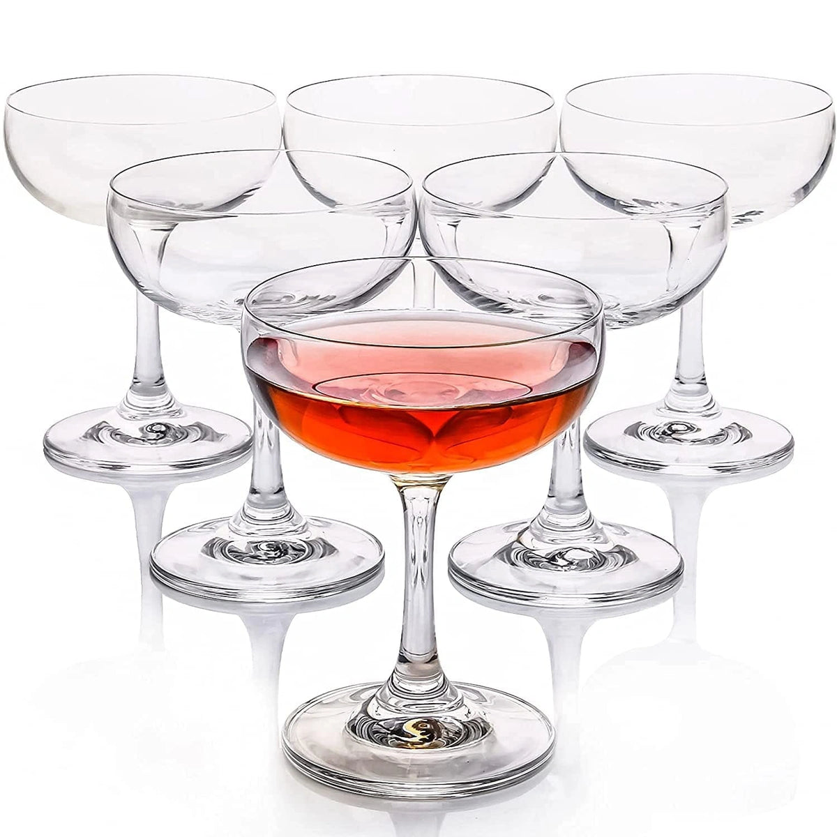 Vintage Coupe Glasses for Cocktails & Champagne - 180Ml