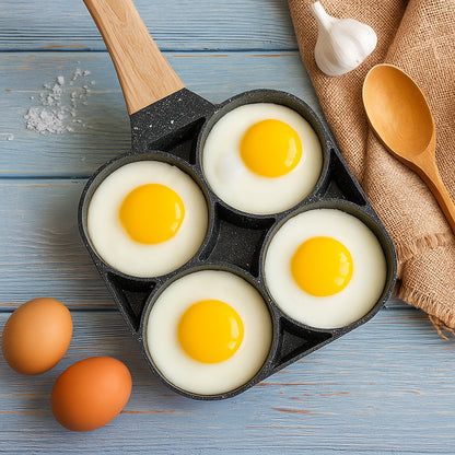 4 Section Non-Stick Omelet Pan | Induction & Gas Compatible Breakfast Pan