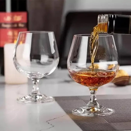 Luxury Brandy Snifter Glass | Crystal-Clear Cognac & Whiskey Glasses - 300Ml