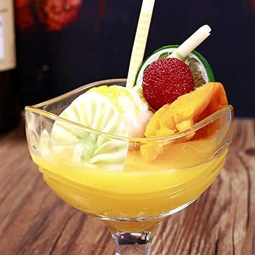Elegant Glass Dessert & Serving Bowls | Ice Cream Cups - Set of 2