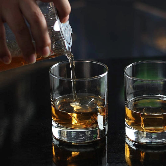 Classic Round Whiskey Glasses - Set of 6