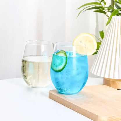 Stemless Whiskey Tumbler Glasses - Set of 6