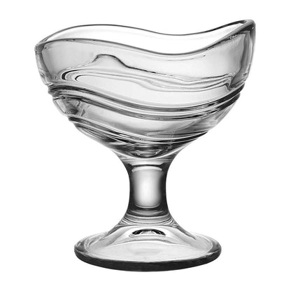 Elegant Glass Dessert & Serving Bowls | Ice Cream Cups - Set of 2
