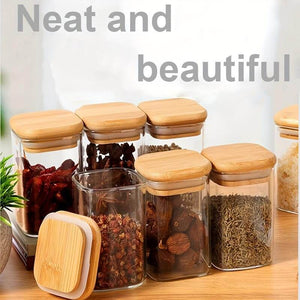 
                  
                    kitchen storage jars set square glass
                  
                