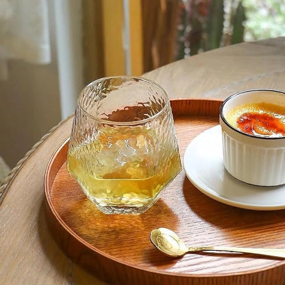 Hexa Diamond Whiskey Glasses | Hammered Glasses - Set of 6