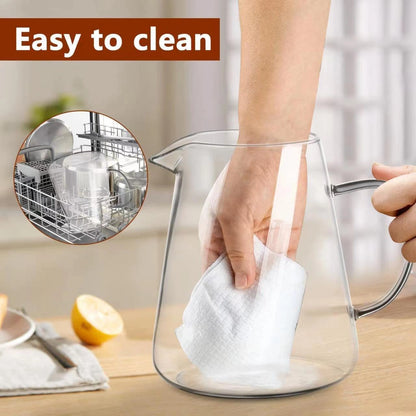 Stovetop Safe Glass Kettle | Glass Teapot with Stainless Steel Infuser