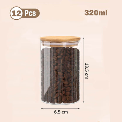 airtight kitchen storage jars 320ml