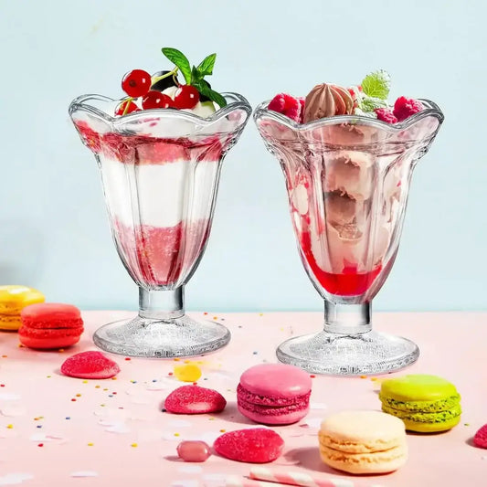 Perfect Dessert Glasses for Parties | Stylish Sundae & Trifle Bowls - Set of 6