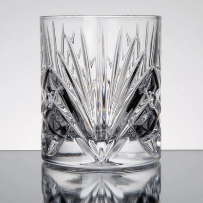 Premium Classic Crystal-Cut Whiskey Glasses - Set of 6