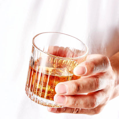 Luxury Crystal Whiskey Glasses - Set of 6