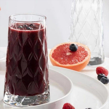 Elegant Highball Cocktail Glasses - Set of 6 | Tall Tumblers for Juice & Cocktails
