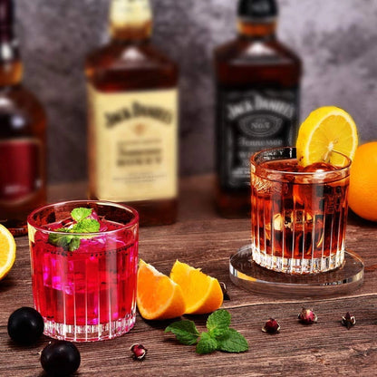 Luxury Crystal Whiskey Glasses - Set of 6