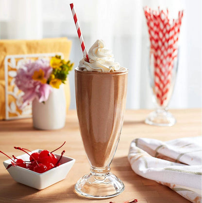 Elegant Tall Falooda Glasses | Versatile Desserts Drinkware - Set of 2