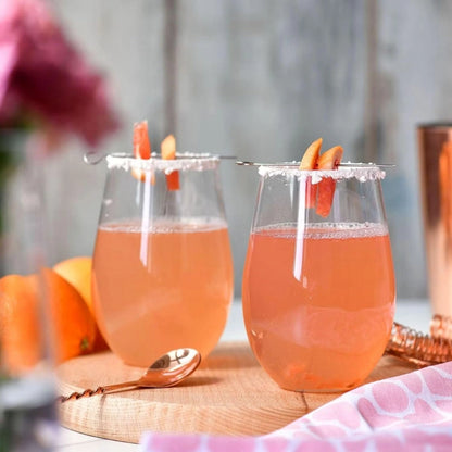 Stemless Whiskey Tumbler Glasses - Set of 6