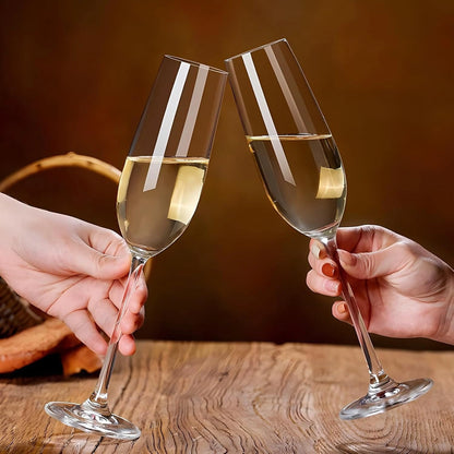 Elegant & Premium Champagne Flute Glasses - 250Ml