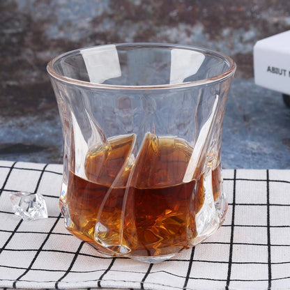 Twisted Curvy Premium Whiskey Glasses - Set of 6