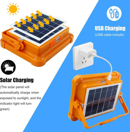 Solar Light Portable, 1000LM Battery Work Light
