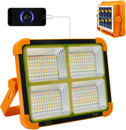 Solar Light Portable, 1000LM Battery Work Light