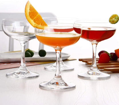 Vintage Coupe Glasses for Cocktails & Champagne - 180Ml