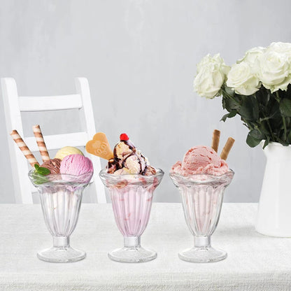 Perfect Dessert Glasses for Parties | Stylish Sundae & Trifle Bowls - Set of 6