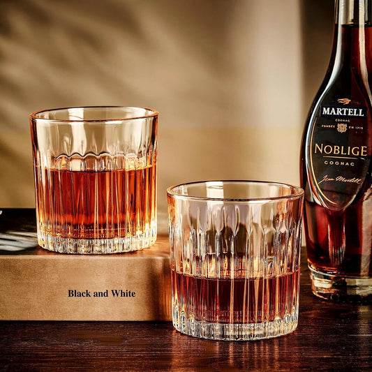 Luxury Crystal Whiskey Glasses - Set of 6