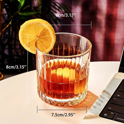 Luxury Crystal Whiskey Glasses - Set of 6