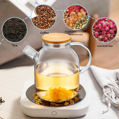 Heat-Resistant Borosilicate Glass Teapot | Glass Juice Pitcher