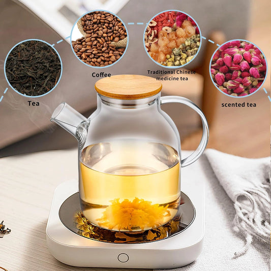 Heat-Resistant Borosilicate Glass Teapot | Glass Juice Pitcher