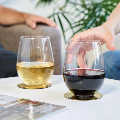 Stemless Whiskey Tumbler Glasses - Set of 6