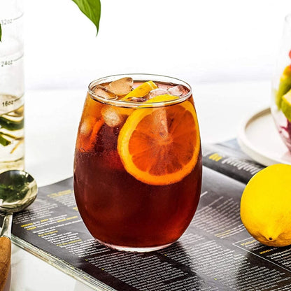 Classic Clear Round Whiskey/Juice Glasses - Set of 6