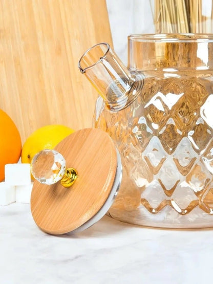 Stovetop Safe Glass Kettle with Removable Filter | Fresh Fruit Juice Kettle