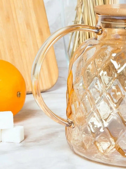 Stovetop Safe Glass Kettle with Removable Filter | Fresh Fruit Juice Kettle