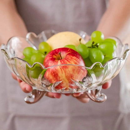 Glass Mixing & Serving Bowl for Salad, Fruits & Snacks