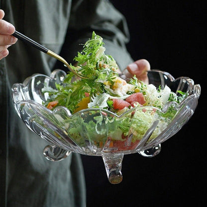 Glass Mixing & Serving Bowl for Salad, Fruits & Snacks