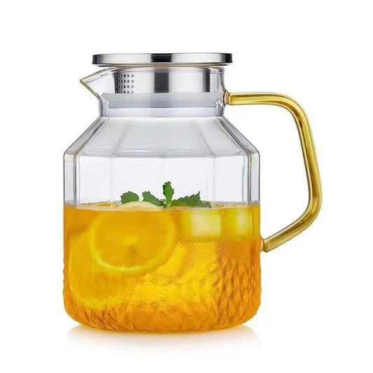Borosil Glass Kettle with Steel Filter Lid