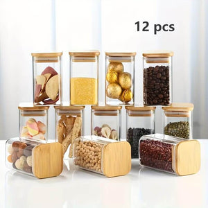 
                  
                    airtight glass spice jars with bamboo lid
                  
                