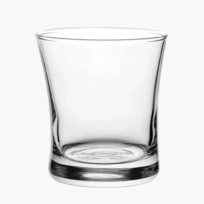 Classic Round Curvy Plaza Whiskey Glasses - Set of 6