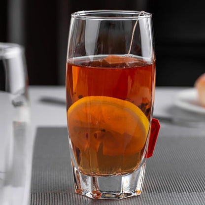 Crystal Clear Highball Glasses For Cocktails, Juices- Set of 6