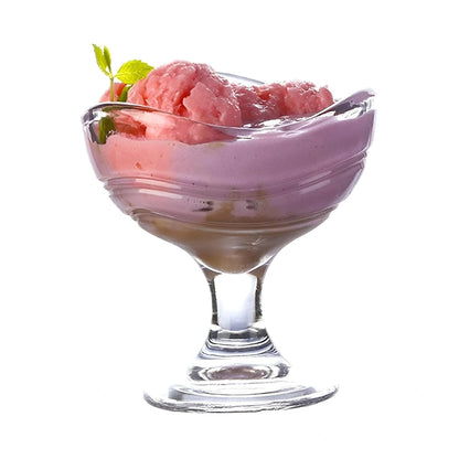 Elegant Glass Dessert & Serving Bowls | Ice Cream Cups - Set of 2