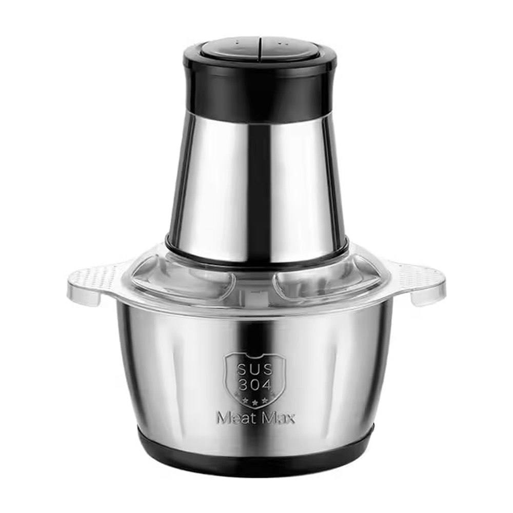 2L Electric Food Chopper 600W | 4 Stainless Steel Blades | 2 Speed Meat, Vegetable & Nut Chopper