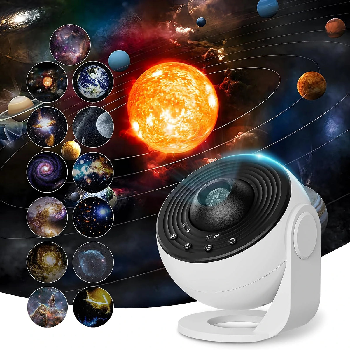 Galaxy Projector for Kids & Bedroom | 13 Film Discs