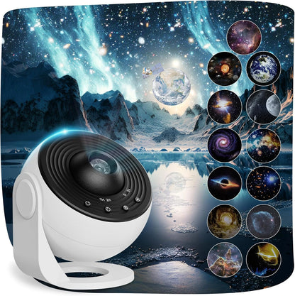 Galaxy Projector for Kids & Bedroom | 13 Film Discs