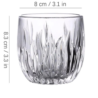 Round Engraved Whiskey Glasses - Set of 6