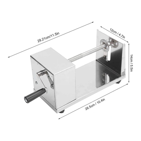 Stainless Steel Manual Potato Twister Machine - Twisted Potato Slicer