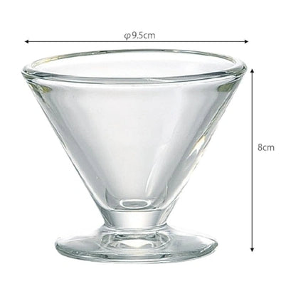 Stemmed Glass Dessert Bowl - Perfect for Sundaes & Splits